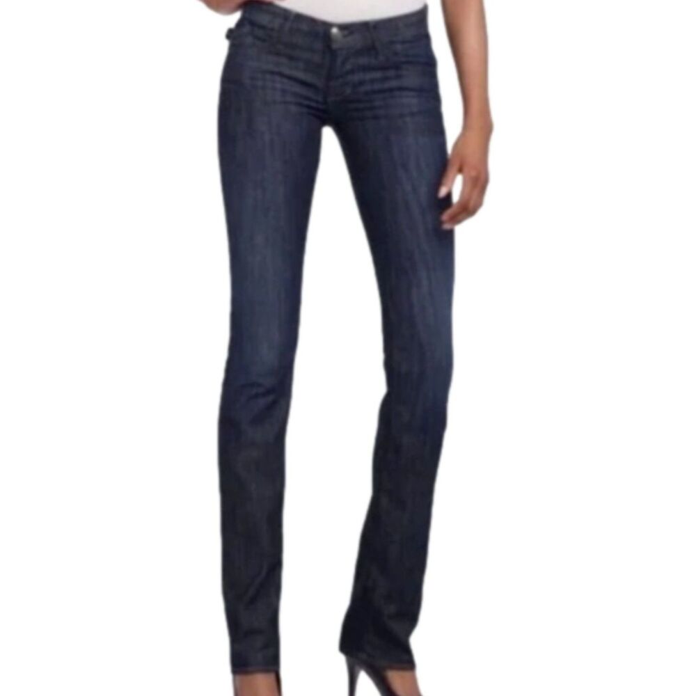 Rock & Republic Stella Dark Wash Low‎ Rise Straight Leg Jeans Women's Size 29